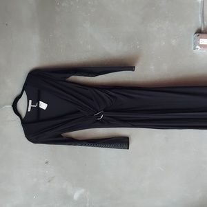 Halston Heritage Long Black Maxi Dress